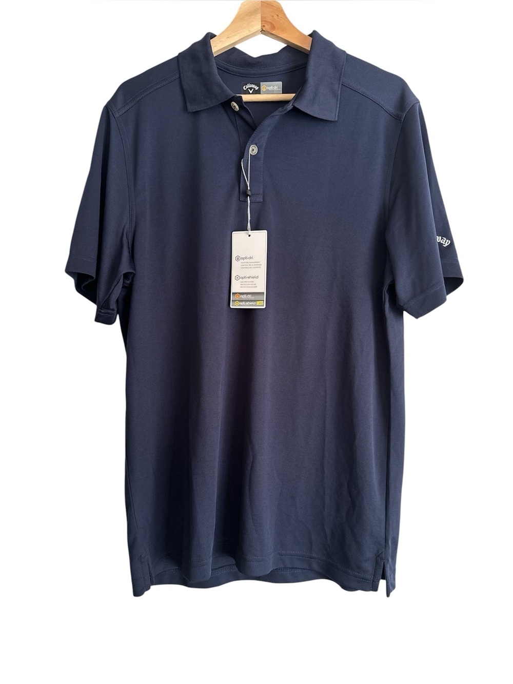 Callaway Men’s Golf Collar Shirt Dark Blue NWT - Picture 1 of 3
